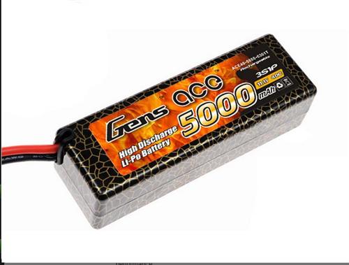 Gens Ace 11.1V 5000mAh 3S1P 40~80C Li-Po battery Hard Case 15# [AE-5000-3S-40H]